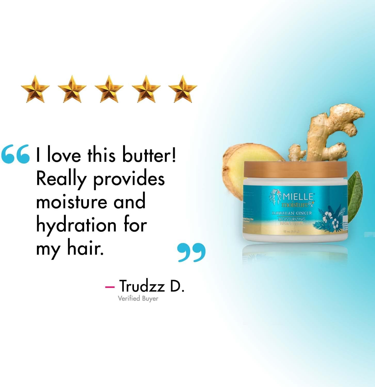 Mielle Moisture RX Hawaiian Ginger Moisturizing Hair Butter 340 G image number 5