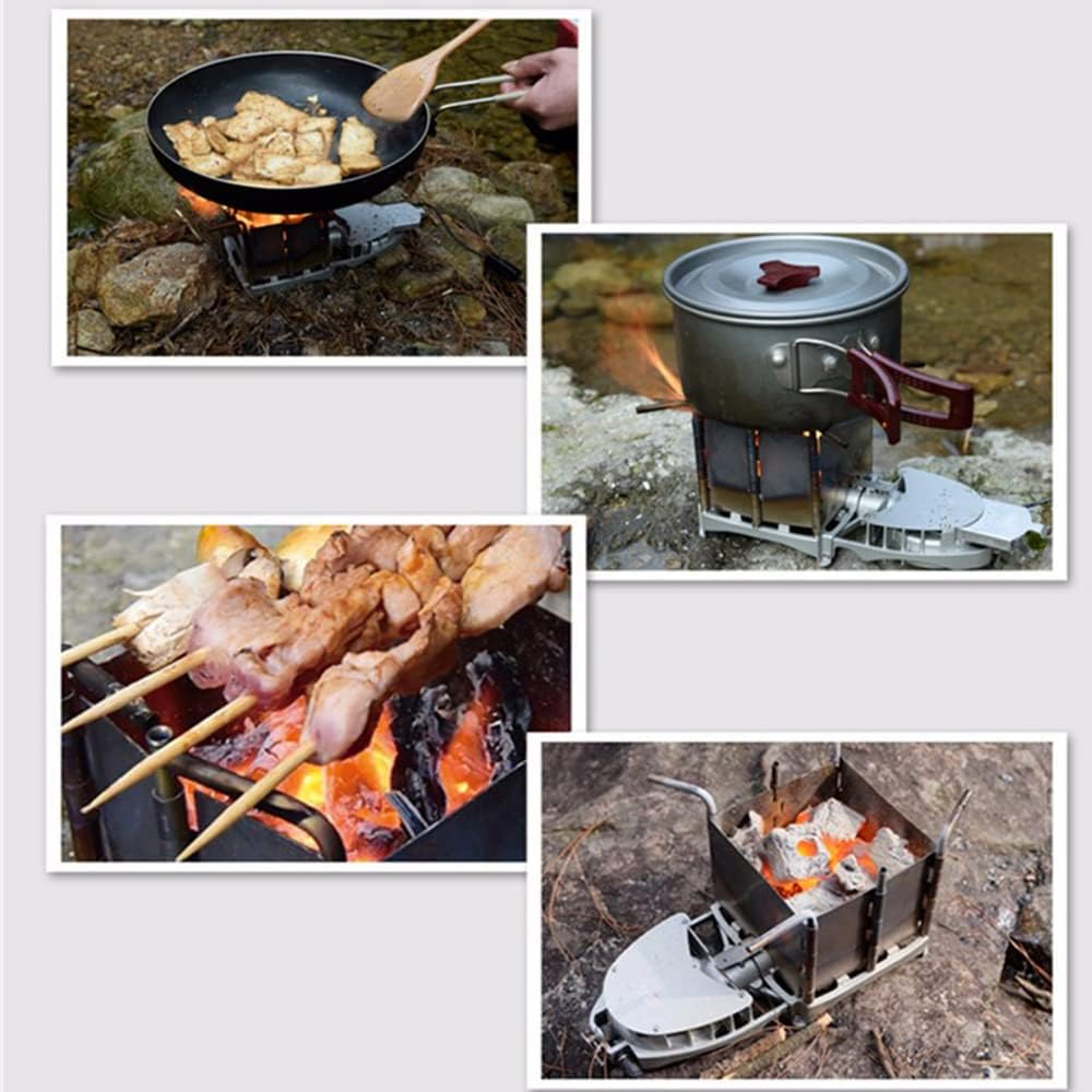 Camping Wood Stove, Portable Wood Burning Stove Can Be Connected to Power Bank image number 4