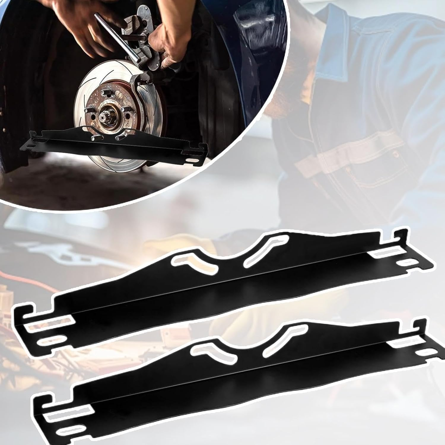 Car Wheel Toe Plate - 2X Accurate Camber Plates Wheel Alignment - Quick Measuring Aid Heavy Duty Stainless Steel Equipment for Automotive Maintenance image number 4