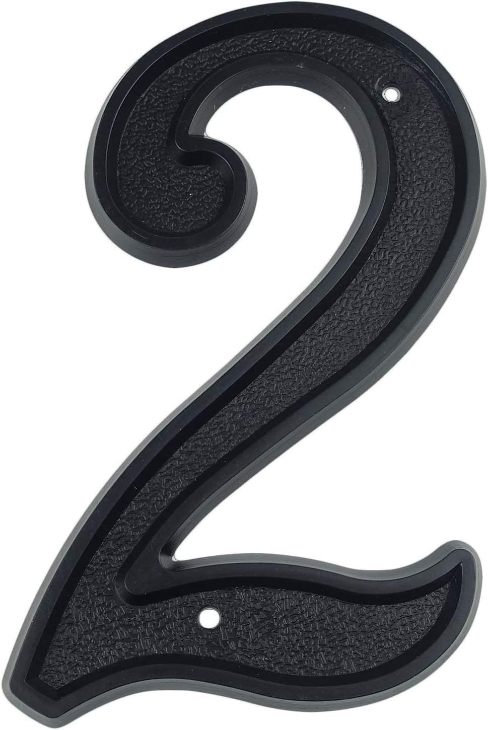 HASWARE 5.5 Inch House Number Modern Door Numbers Street Home Address Numerals,Black ABS Plastic (2) image number 4