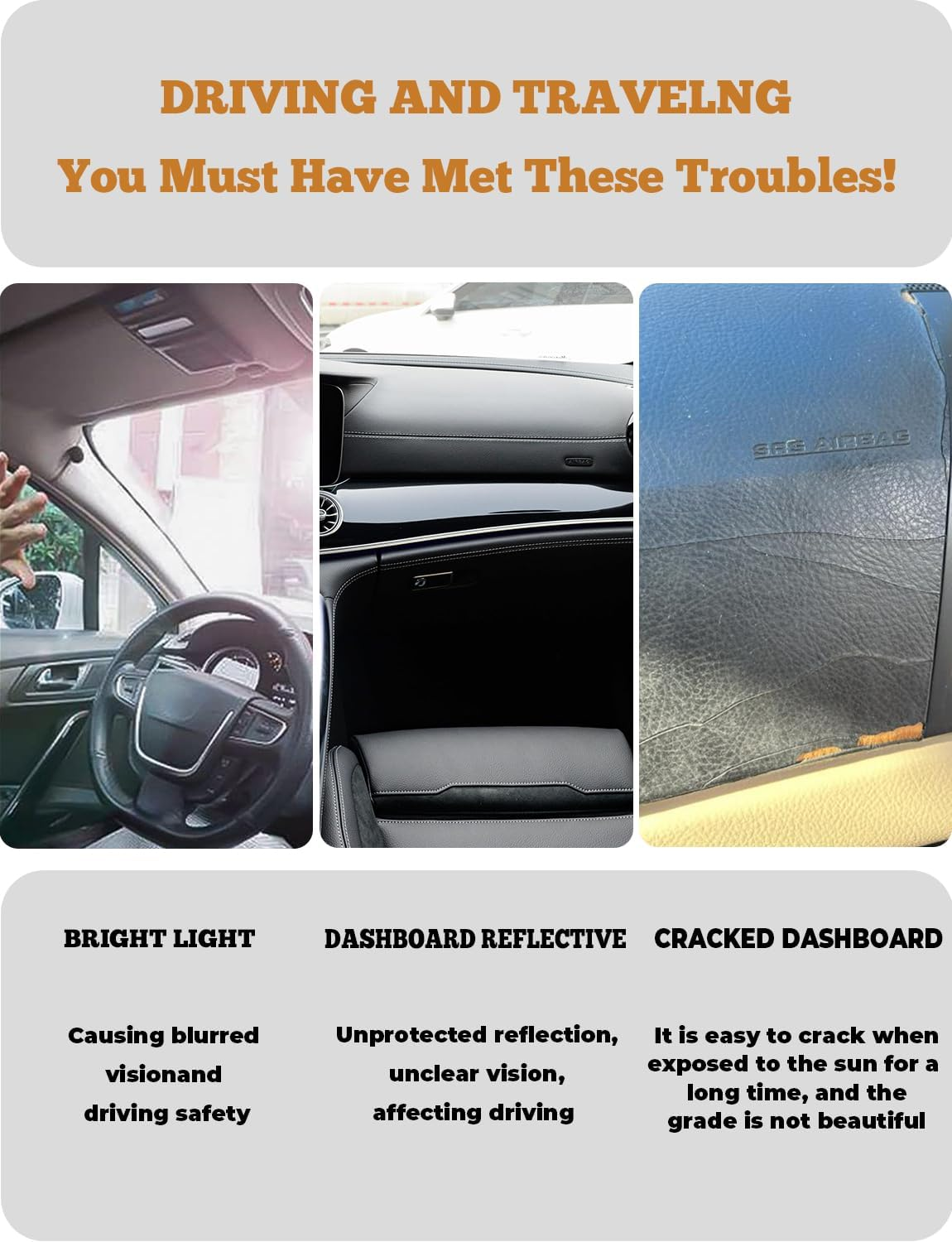 Dash Cover Mat for Jeep Grand Cherokee 2011-2019 2020 2021 Dashboard Cover Protector Interior Accessories Sunshade anti Glare Pad Mat Carpet (NOT for Jeep Cherokee & Grand Cherokee L) image number 7