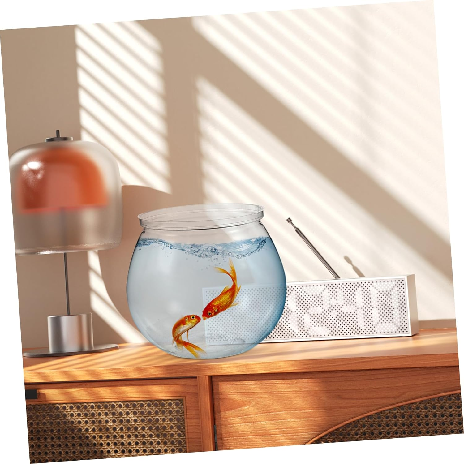 Gatuida 3Pcs Fish Bowl Aquarium Betta Fish Tank for Decor Pet Material Easy Maintenance for and Small Aquatic Pets