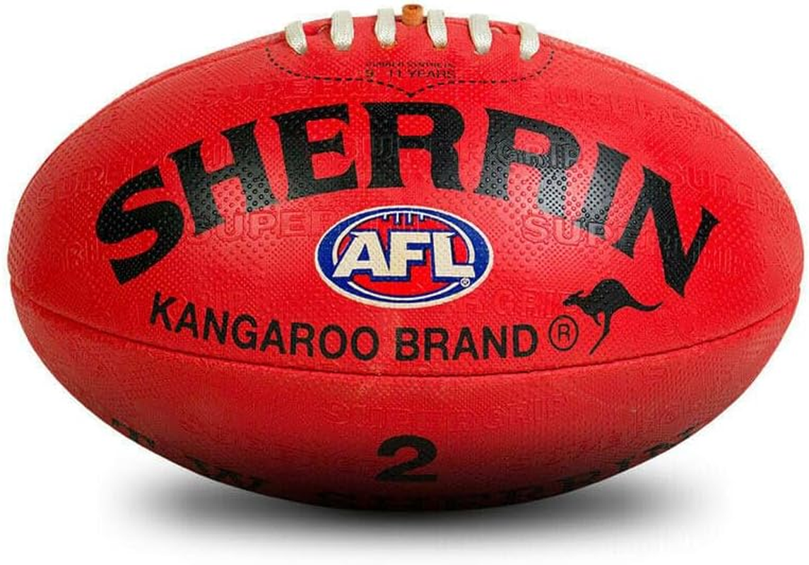 Sherrin KB All Surface Training Football, Red, Size 2 image number 1