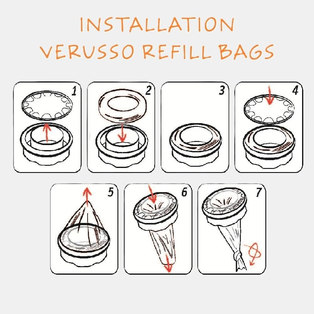 8-Pack Nappy Bin Refill Bags Compatible with Tommee Tippee Twist & Click Cassette, 30% Longer than Others, Recyclable, Odour and Germ Protection, Newborn Baby Diaper Pail Liner image number 5