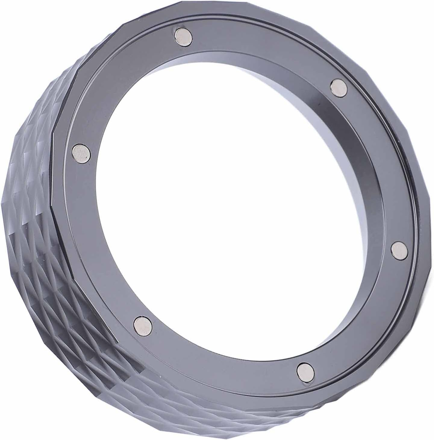 48Mm Magnetic Espresso Dosing Funnel Coffee Dosing Ring Aluminum Alloy Coffee Dosing Funnel Replacement for 48Mm Portafilters/362 (Color : Gray) - Black image number 6