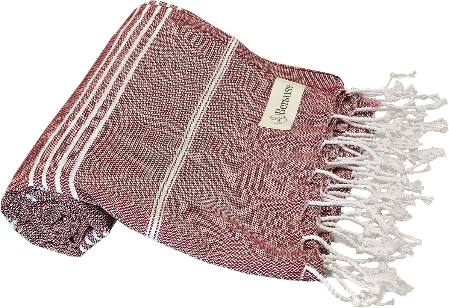 Bersuse 100% Cotton Anatolia Turkish Towel - 37X70 Inches, Anthracite