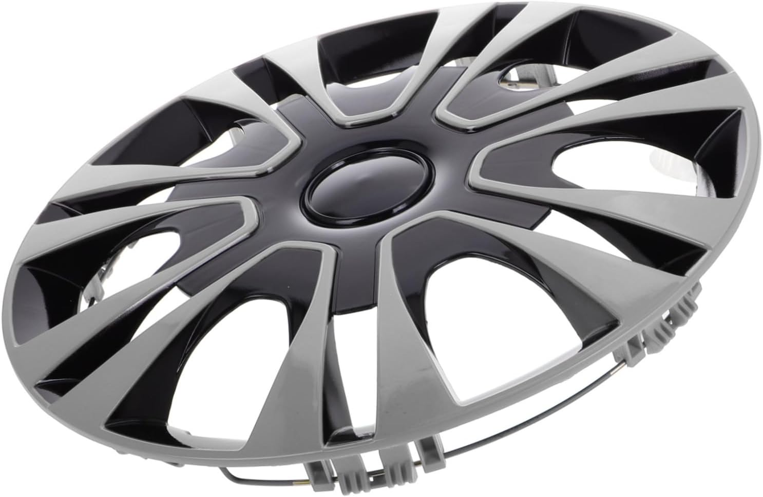 PAMINGONO 13-Inch Silver Hubcap Replacement Wheel Center Cap Universal Fit Automotive Tire Hub Cover for Cars Compact Vehicles image number 6