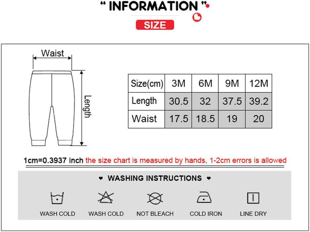 Unisex Baby Boy Girl Pants Sets Cotton Soft Infants Bottoms Casual 5 Pack 0-12 Month Babies' Leggings image number 4