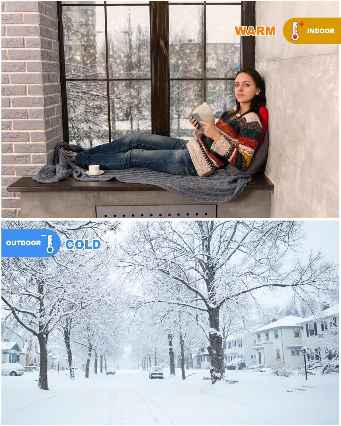 Draft Excluder for Doors, Window Seal Strip, 5M Adhesive Draught Stopper, Draught Excluder for Door, Window, Wardrobe - High-Density Felt - 9Mm(W) * 9Mm(H)（White）