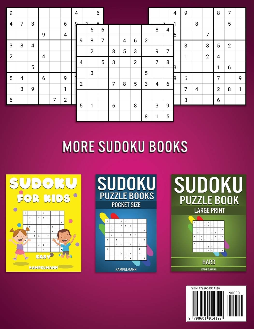 Sudoku Book for Adults: the Big Book of 600 Sudokus for Adults from Easy to Hard with Solutions