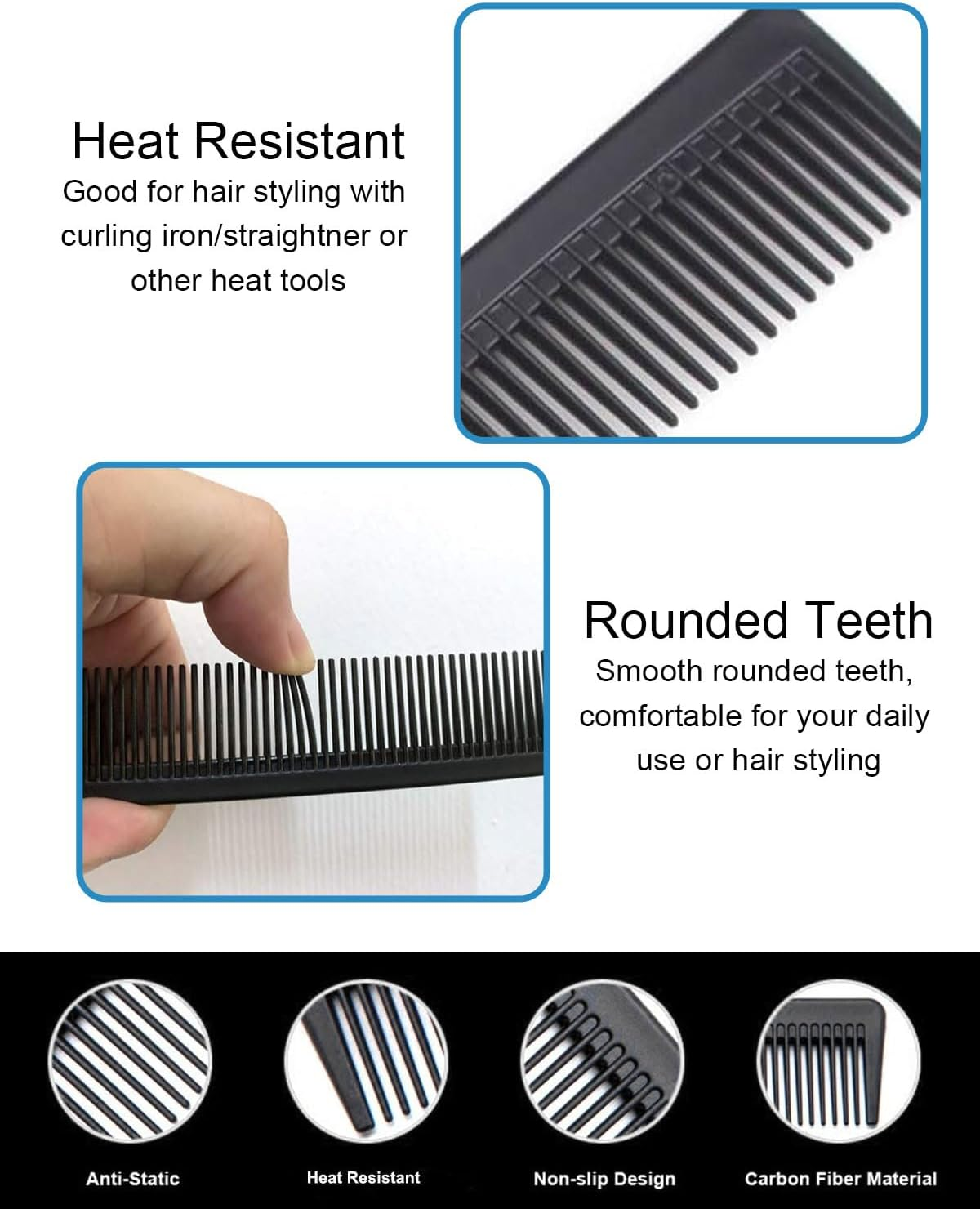 KEMUZ Hairdressing Scissors - Professional Hair Cutting Scissors - Premium Scissors Hair Cutting with Comb and Leather Case - Hair Scissors, for Men, Women, Adults, Beard Scissors, Hair Scissors image number 4