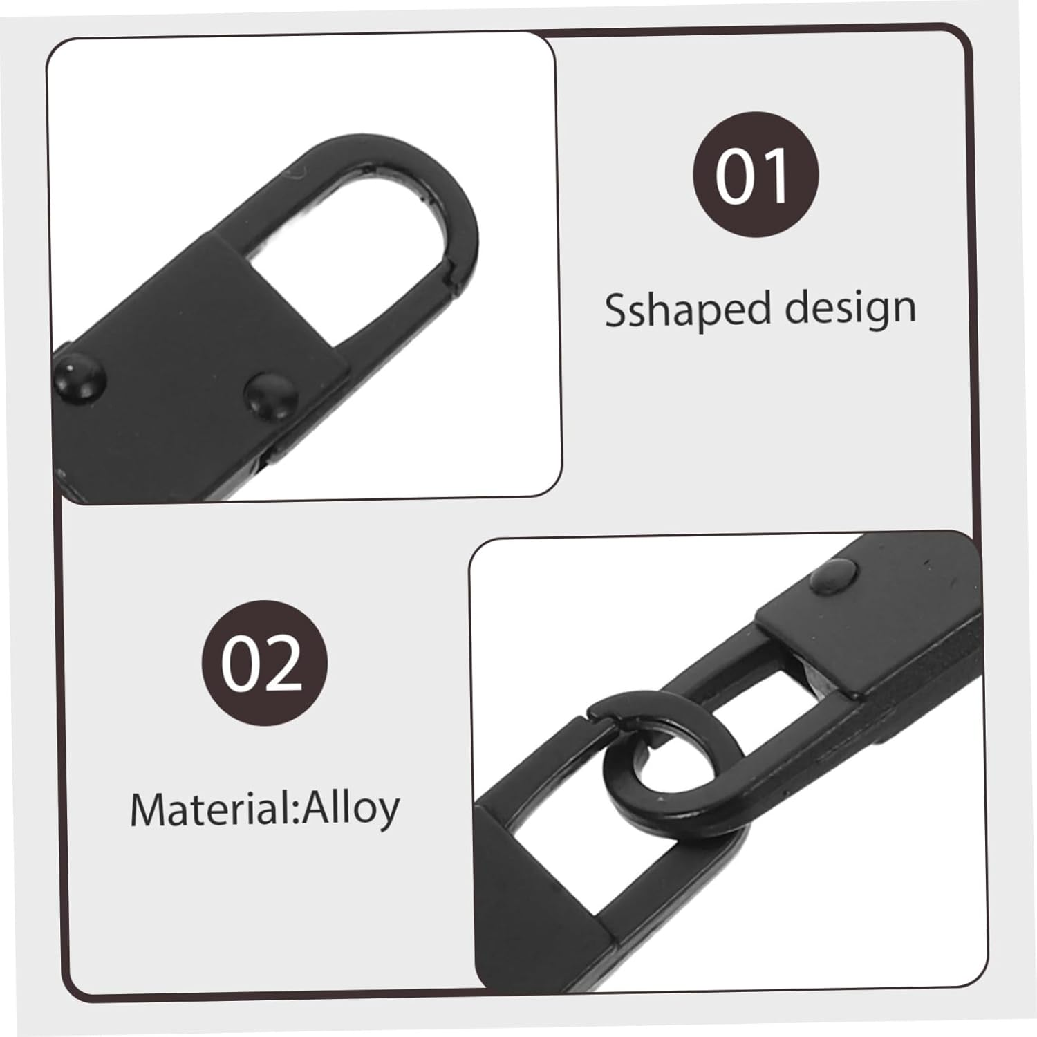 WOONEKY 20Pcs Theft Double Carabiner Clips Small Spring Gate Snap Hooks for Keys Luggage Handbags Metal Alloy Mini Clips for Travel and Outdoor Use image number 3