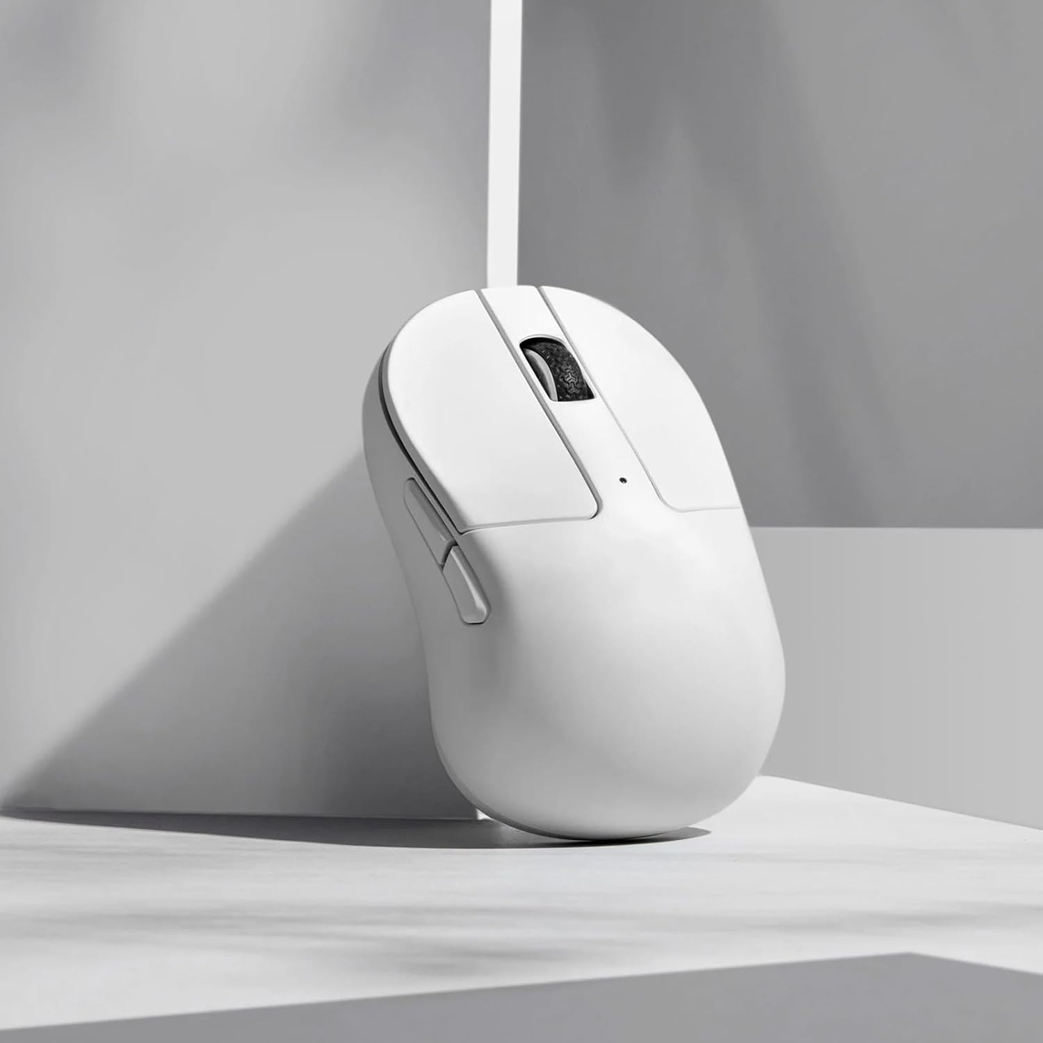 Keychron M4 35G Ultra-Light Wireless Mouse, PAW3395 Sensor with Programmable Macro Button 26,000 DPI Supports 2.4 Ghz/Bluetooth 5.1 for PC Mac Laptop (White) image number 1