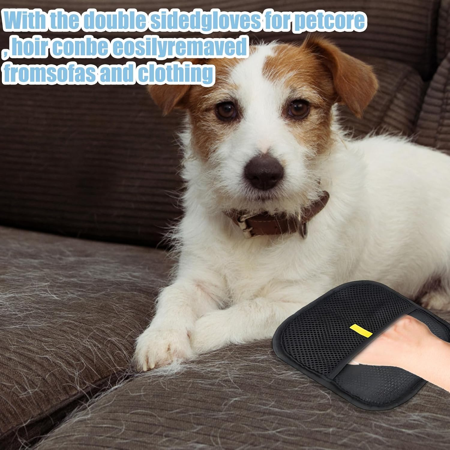 4PCS Pet Hair Remover Glove, Electrostatic Pet Hair Remover, Pet Grooming Glove for Dog and Cat Hair Removal, Multi-Surface Cleaning for Furniture, Car Seats, Clothes image number 4