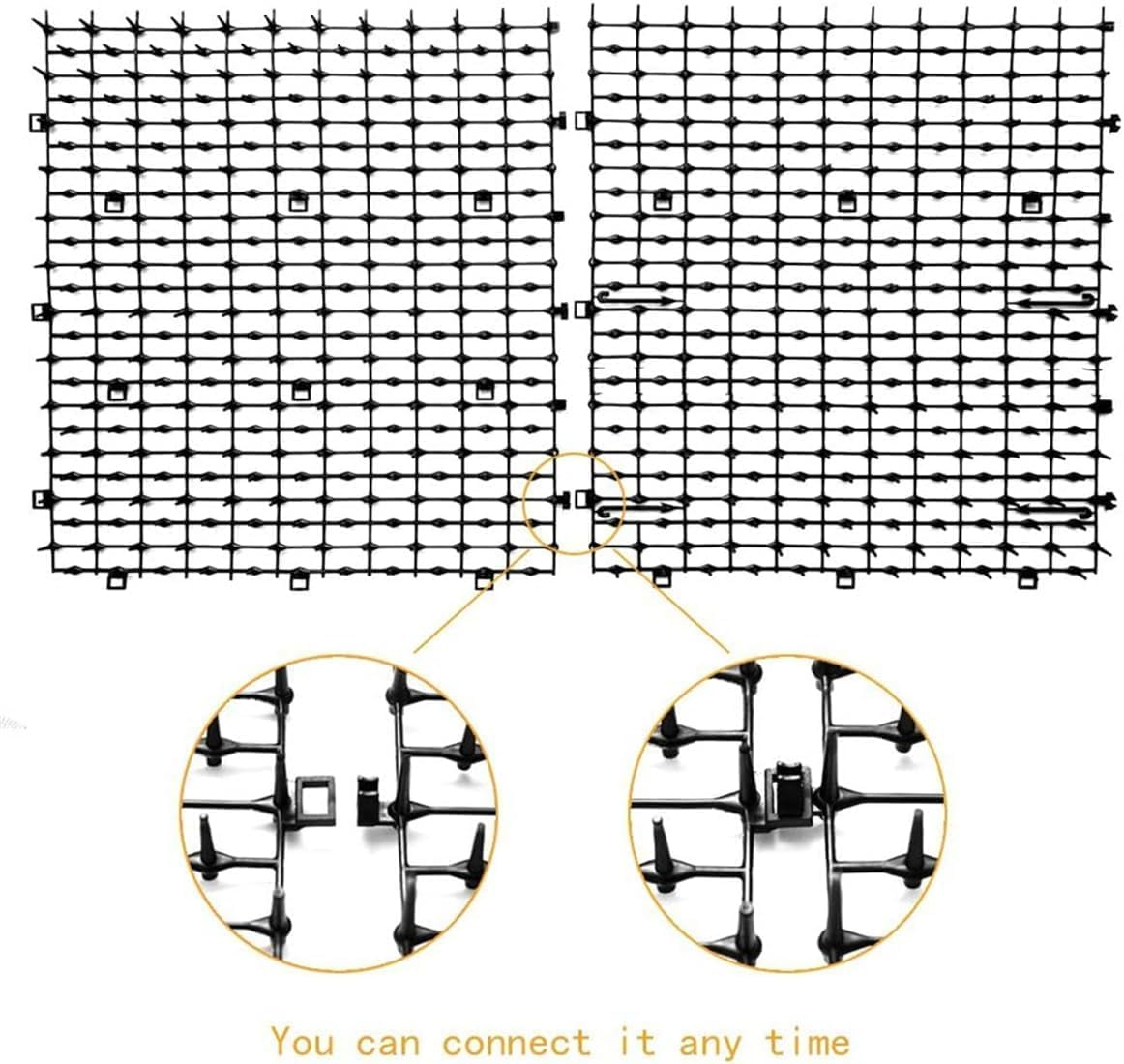 Cat Scat Spike Mat Pet Deterrent Spikes Prickle Mat with Garden Staples for Garden,Porch, Home - Stop Dog Digging/Keep Cat Away image number 6