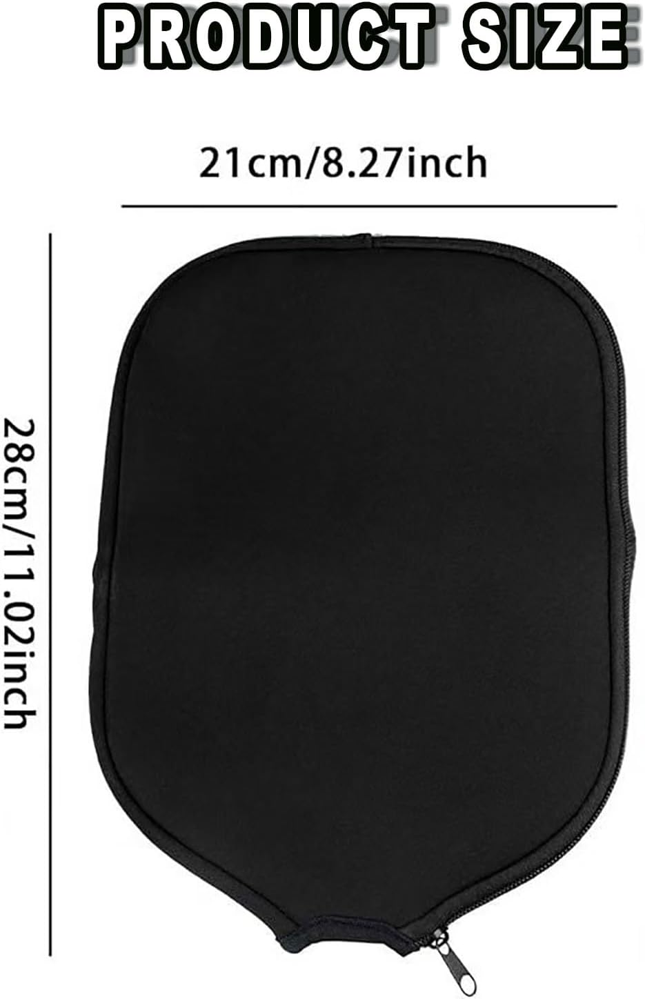 BEANPRECOY 2Pcs Neoprene Pickleball Paddle Covers (8.27 X 11.02 Inch) Durable Pickleball Racket Sleeve Protector for Paddle Storage & Travel, Pickleball Accessories image number 5