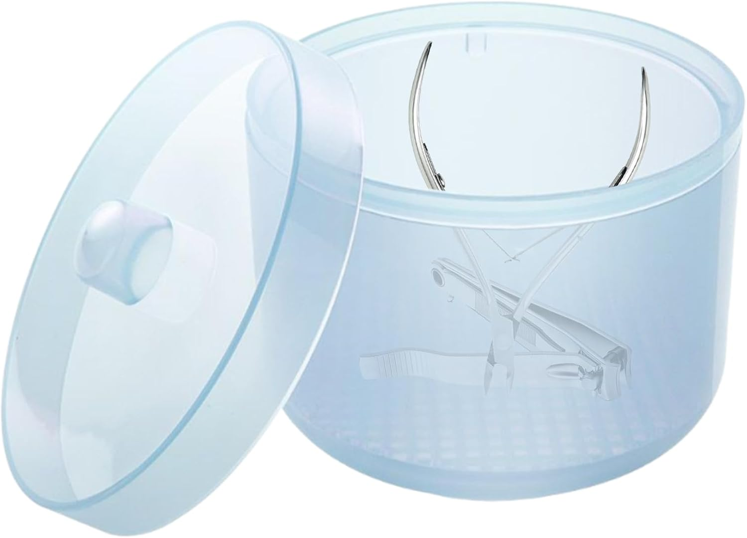 Nail Tool Cleaner, Manicure Cleaning Container, High Temperature Resistant Nail Tool Cleaning Box for Manicure, Pedicure, Home, Travel