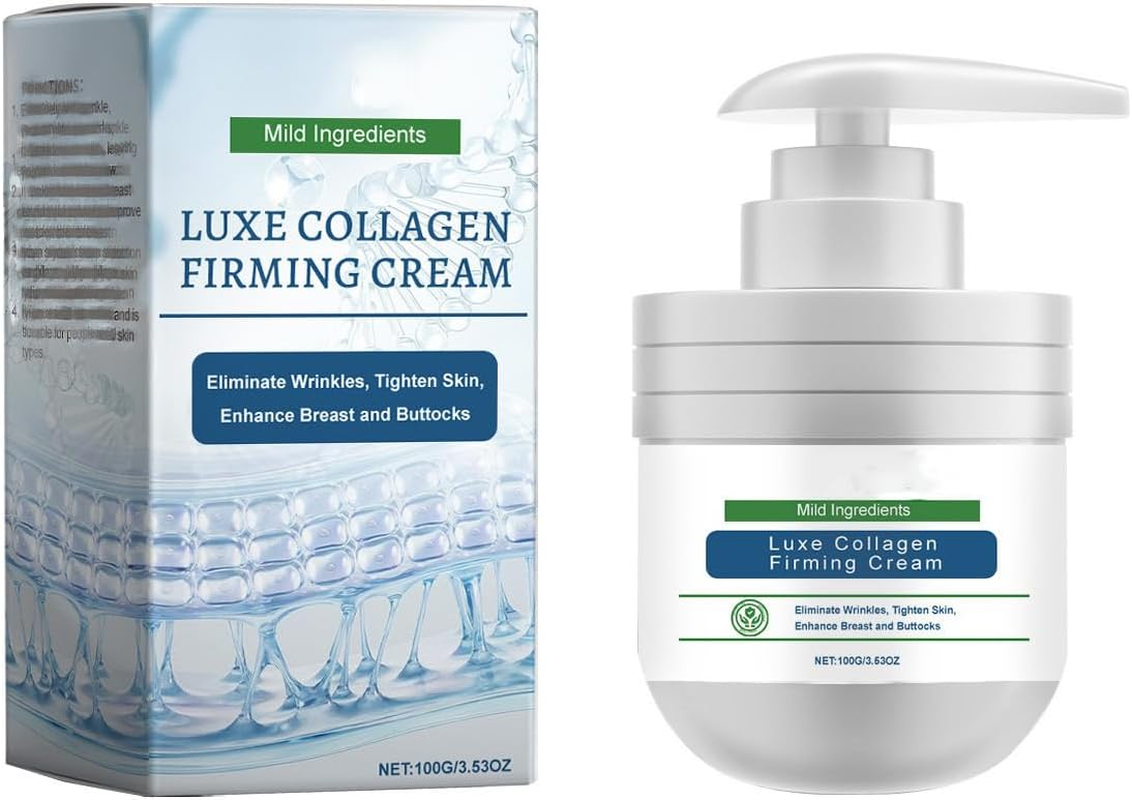 Awzlove Luxe Collagen Firming Cream, Anti-Aging Moisturizer with Collagen, Advanced Firming & Wrinkle Reducing Cream, Skin Tightening Lotion, Hydrating Formula, Restore Skin Elasticity (2Pcs)