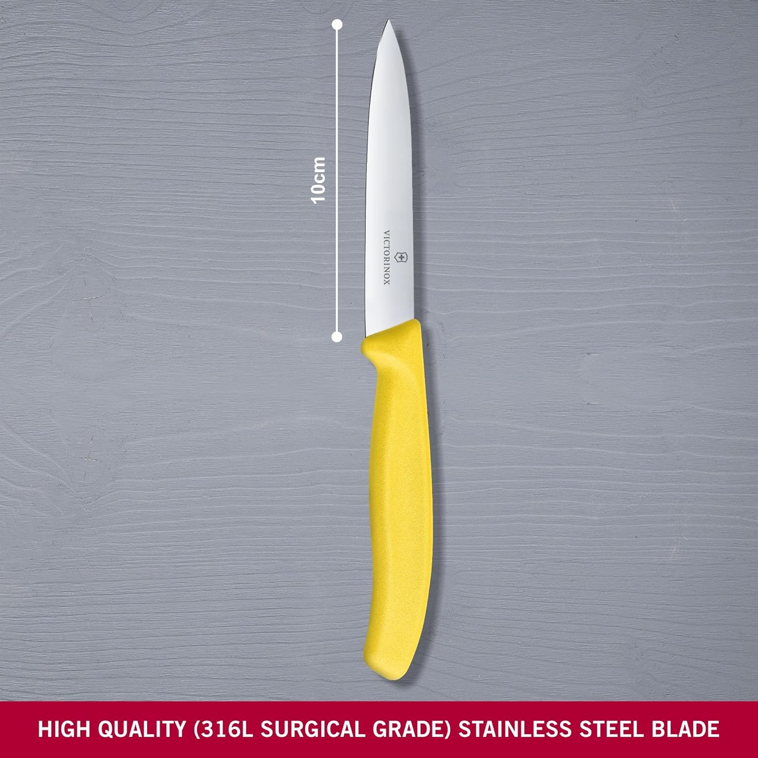 Victorinox Swiss Classic Pointed Tip Vegetable Knife 8Cm Yellow image number 3