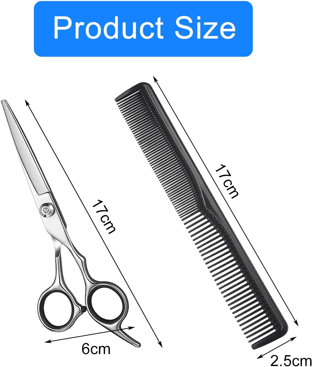 Liuchanghe Hairdressing Scissors, Stainless Steel Haircut Scissors for Home Salon, Professional Hair Scissors, Hairdressing Scissors for Women, Men, Kids, Pet image number 1