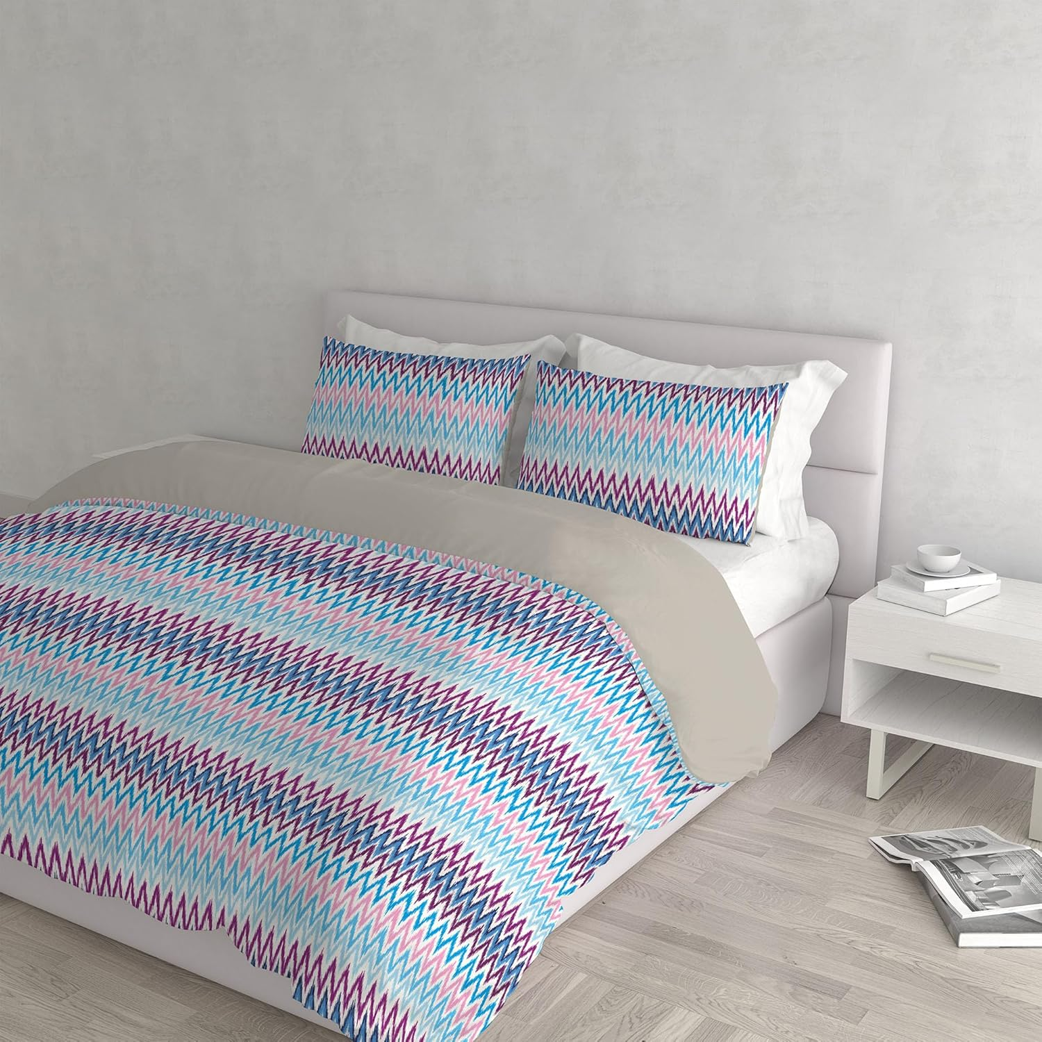 Hellas Fantasy Duvet Cover Set, Made in Italy &ndash; Duvet Cover Set &ndash; Duvet Cover 250 X 200 Cm with Flap and Pillow Cases, Double, Hellas image number 2