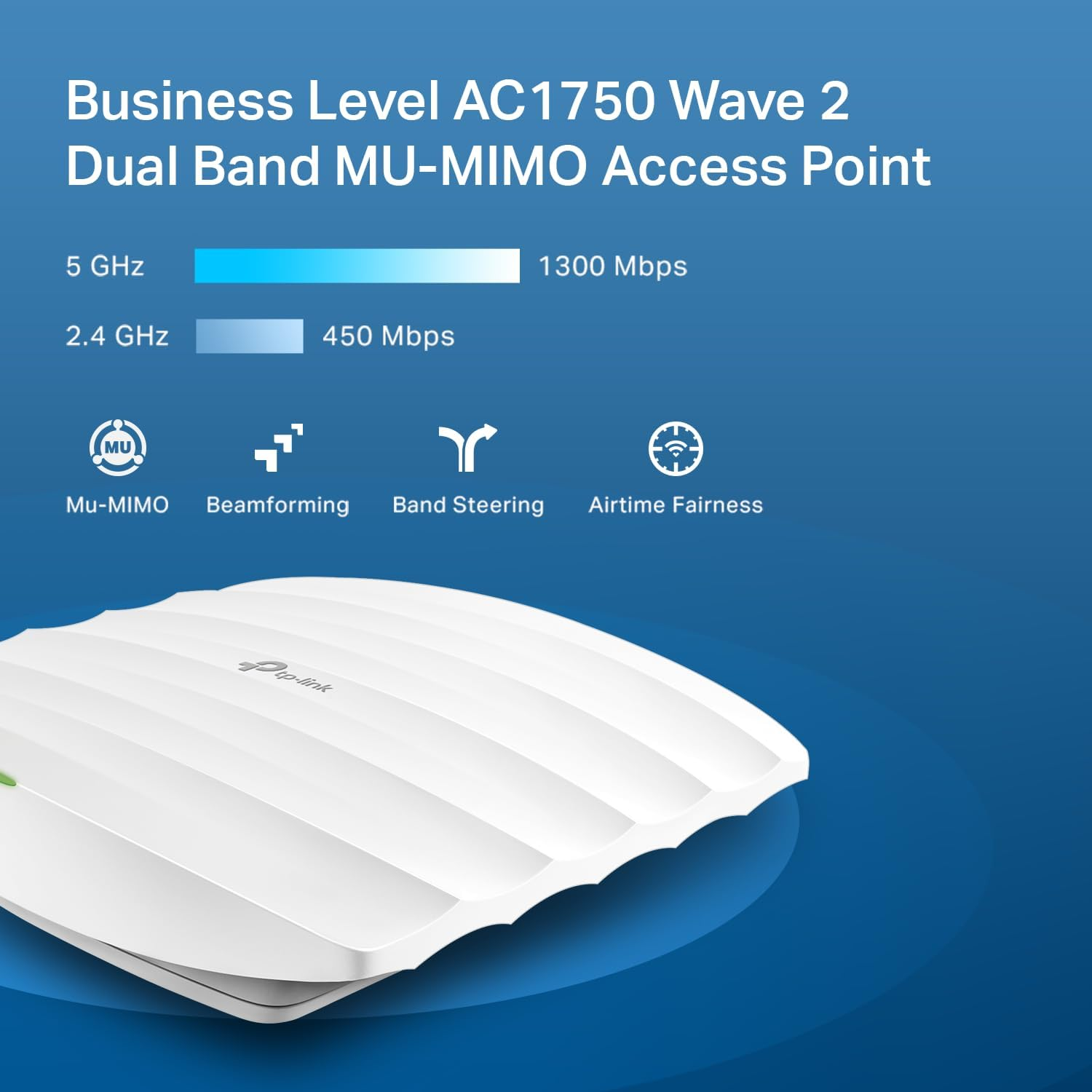 Tp-Link EAP245 V3 | Omada AC1750 Gigabit Wireless Access Point | Business Wifi Solution W/Mesh Support, Seamless Roaming & MU-MIMO | Poe Powered | SDN Integrated | Cloud Access & Omada App | White image number 4