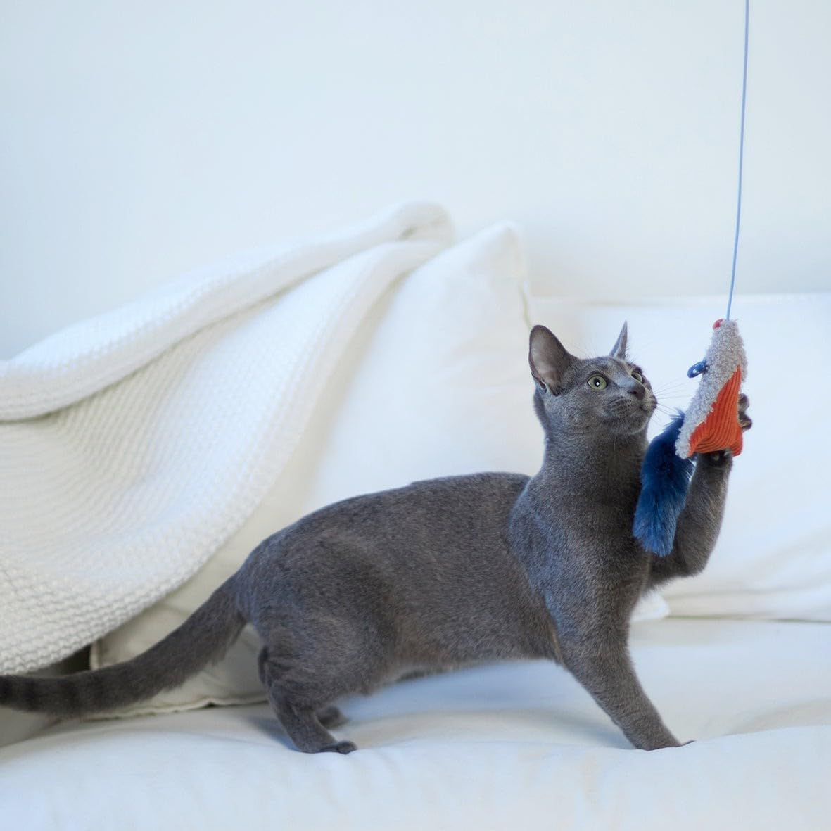 Kazoo Flying Mouse Wand Cat Toy image number 4