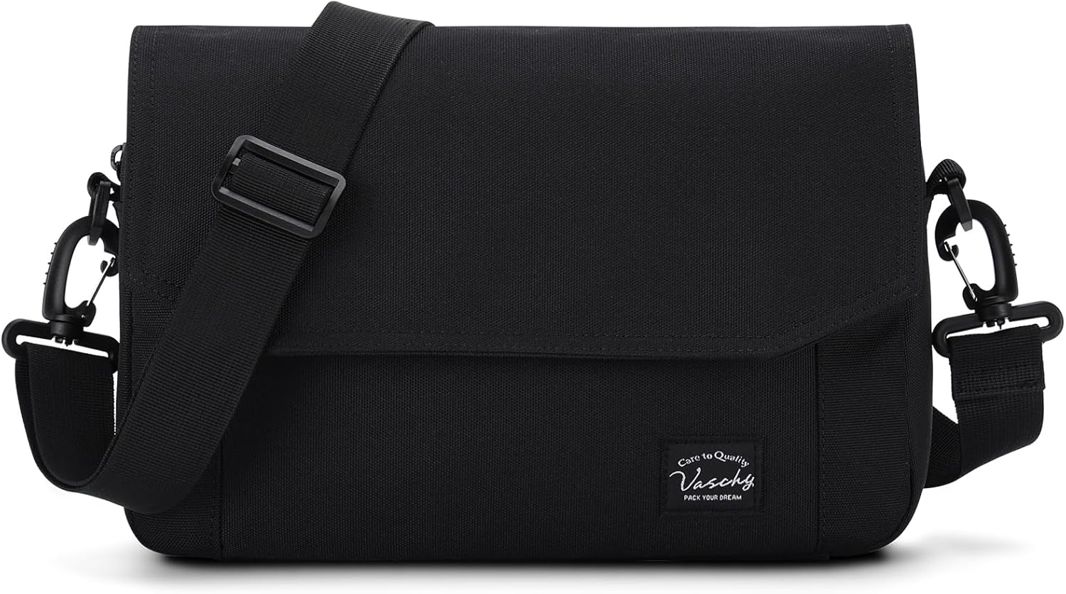 Lightweight Messenger Bag for Men,Vaschy Medium Classic Crossbody Flap Casual Satchel Shoulder Courier Bag