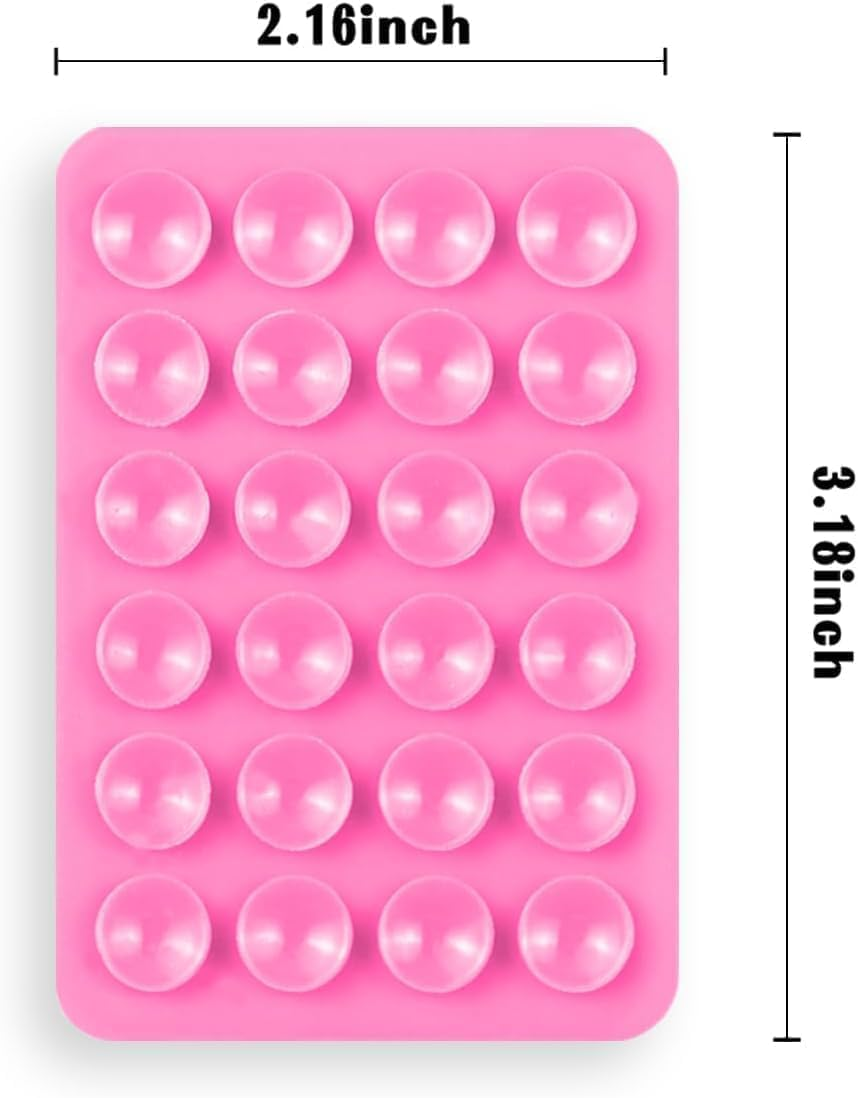 Silicone Phone Suction Mount Holder 6-Pack - Octobuddy Sticky Grip Pad for Iphone Android Cases - Selfies, Videos, Hands-Free Use image number 4