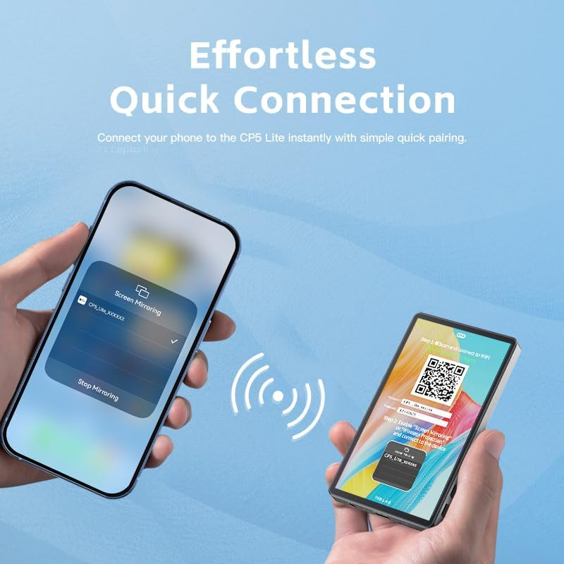 SHIMBOL CP5 Lite Selfie Monitor Screen,Magnetic Phone Vlog Selfie Monitor Screen for Phone Rear Camera for Live Stream Tiktok,Compatible with Ios Android,White Case