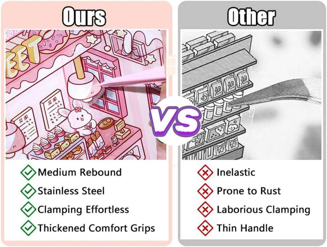 YJSPARKK DIY 3D House Stickers,6 Sets of Cute Fun Cartoon Animal Home Stickers Make Your Own Mini Shop Scenes,For Kids Girls Adults Relief Stress Pass the Time image number 1