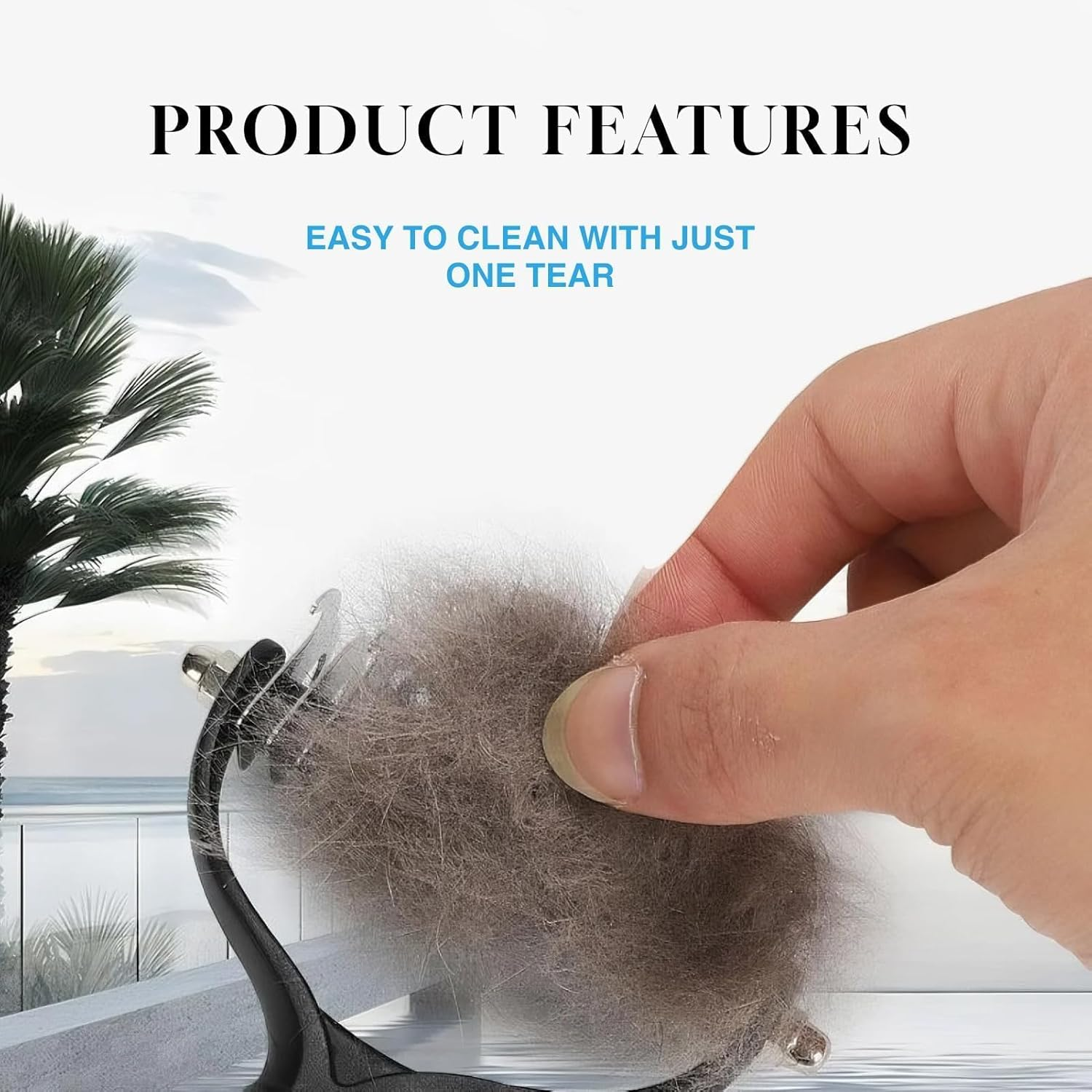 Double Sided Dog Grooming Brush, Shedding Dematting Tool for Medium, Long Hair Cats Dogs, Undercoat Rake Comb Reduces 95% Shedding, Tangles Mats, Professional, Deshedder image number 4
