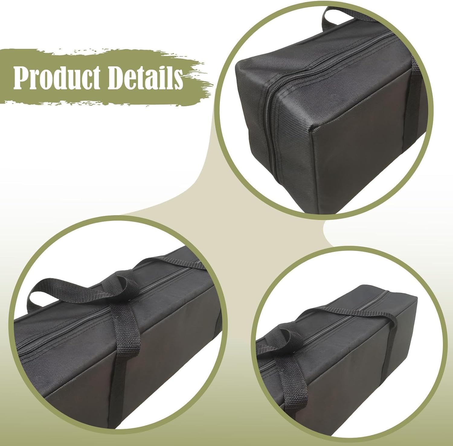 Kibcslic Tent Storage Bag Outdoor Travel Duffel Bag for Ropes Sleeping Bags Canopy image number 5