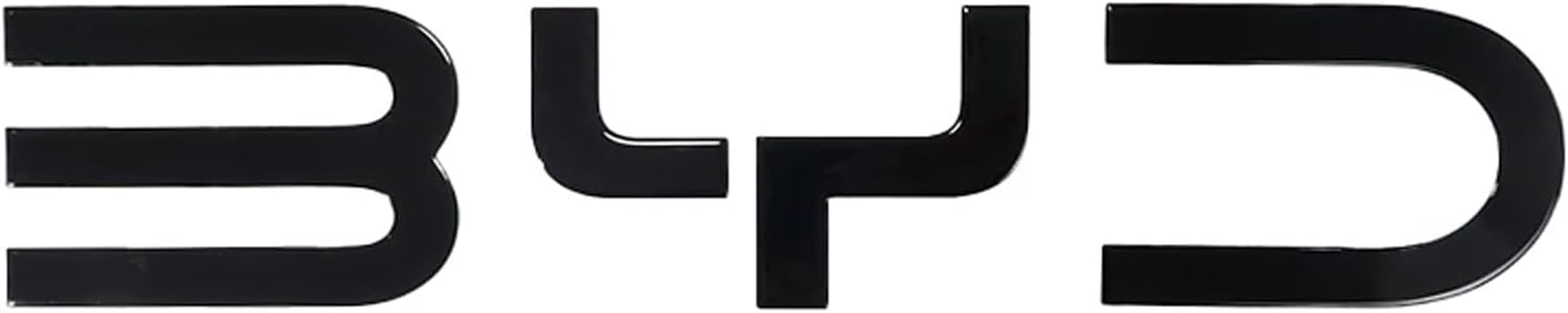 Personalized for BYD Shark 6 Emblem Sticker Cover, Fit for Logo BYD Shark 6 Decals Accessories,Precision ABS Material Anti-Scratch(Matt Black-Rear Logo Cover) image number 2