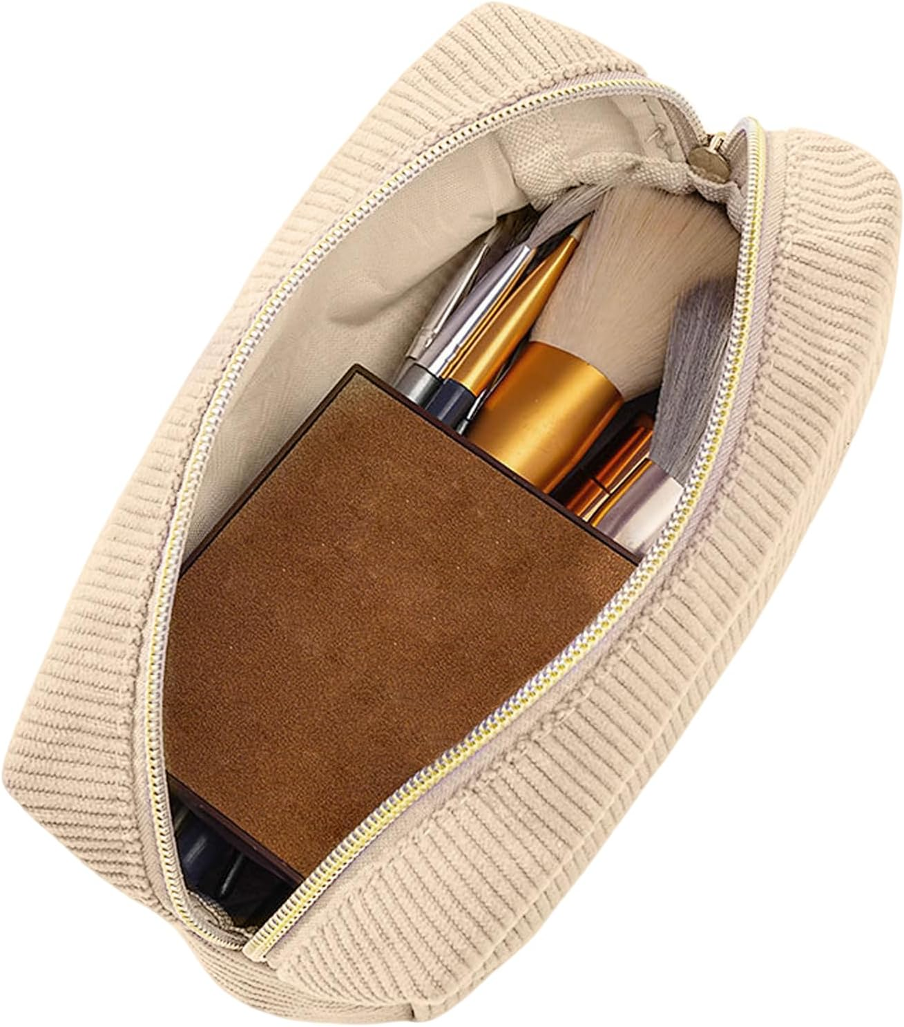 Teen Girl Pencil Case,Aesthetic Corduroy Pencil Case Pouch - Storage Organizer Stationery Supplies Holder for Classroom Pens Marker Teacher Women Office School College image number 5