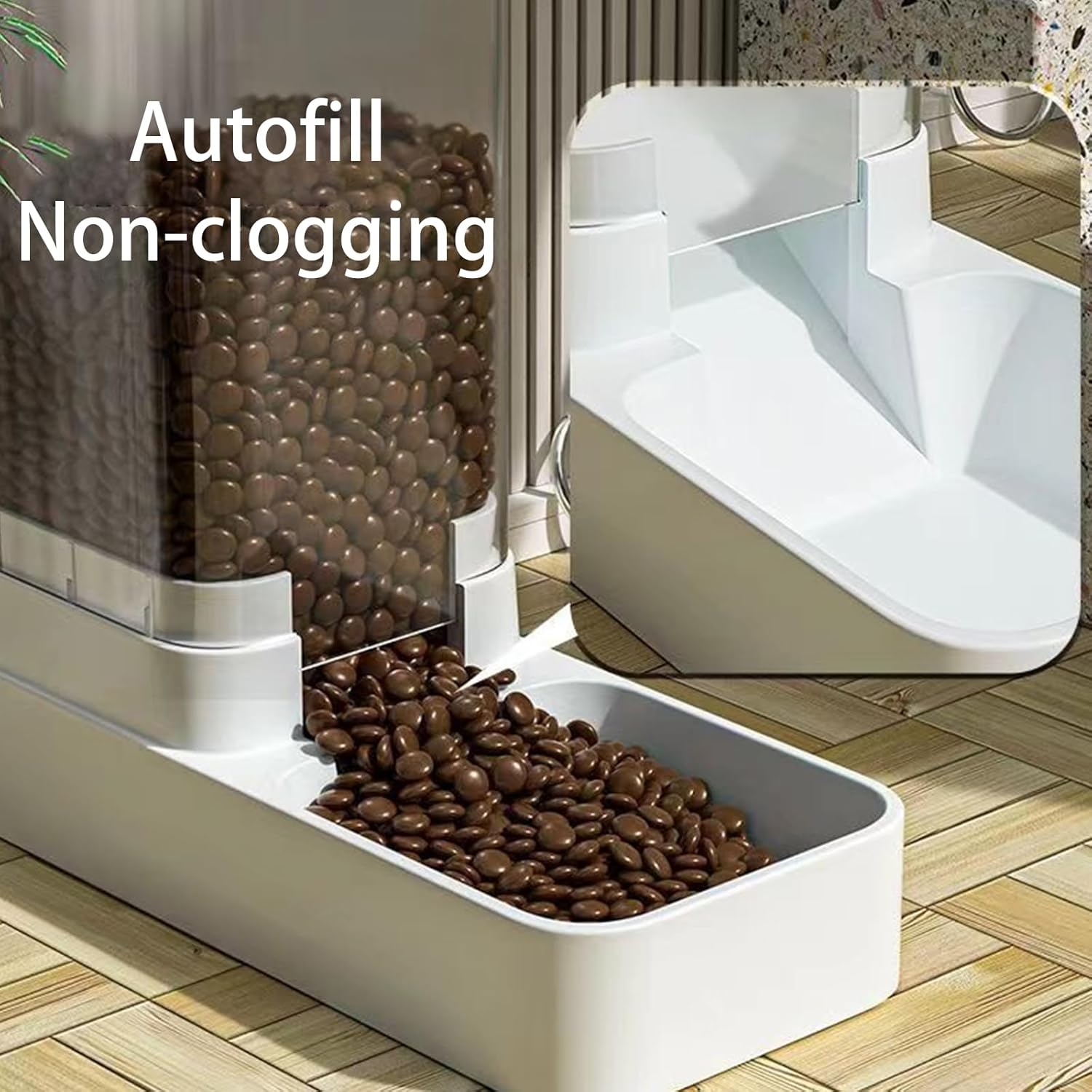 Gravity Pet Feeder and Water Dispenser Set - Automatic Dog Feeder & Cat Water Dispenser for Small to Medium Pets - 3.8L Large Capacity image number 4