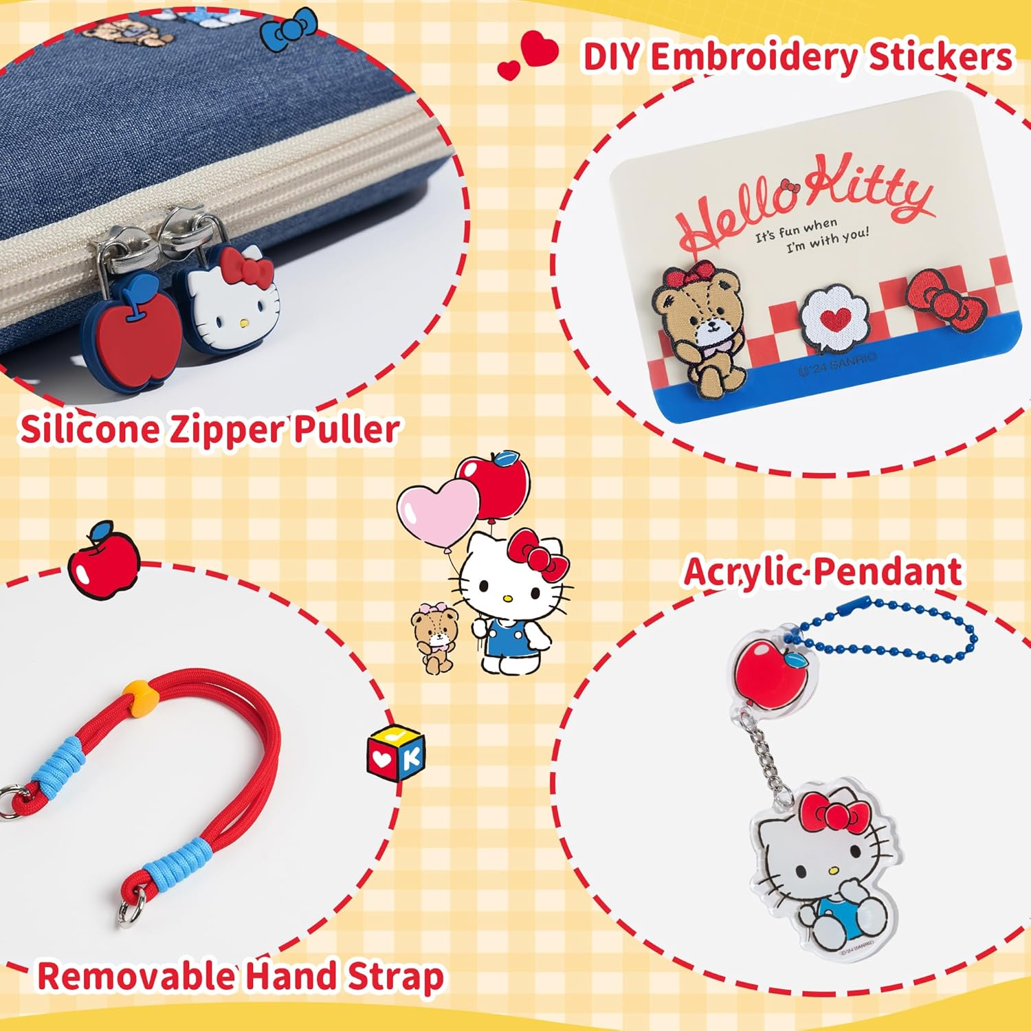 Kuitmor Switch Accessories Bundle for Switch:Carrying Case,Protective Case,Game Card Case,Screen Protector,Playstand,Thumb Grip Caps and More (For Switch OLED)