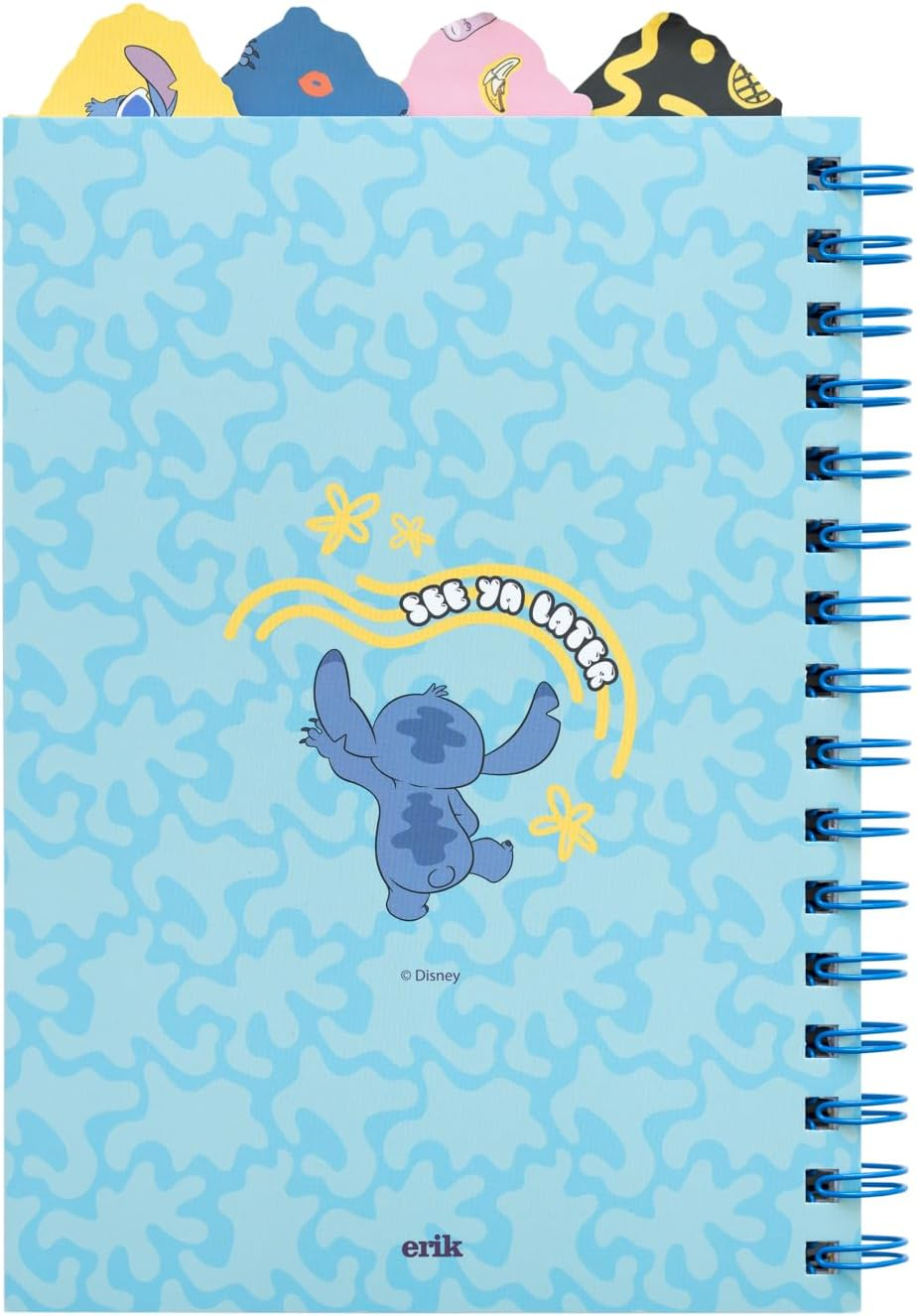 Grupo Erik Disney Stitch A5 Project Notebook with 4 Dividers | A5 Notebook with Dividers, Project Planner, Notepad A5 | Stitch Gifts, Stitch Stationery, Stitch Gift, Disney Stationery image number 1
