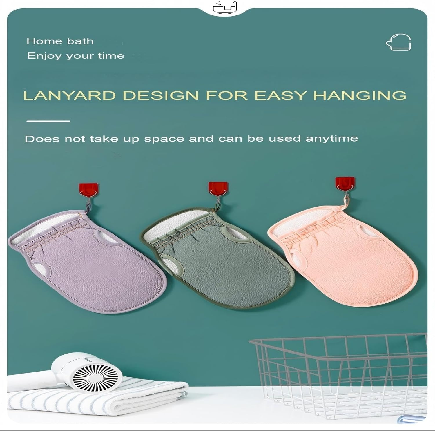 AYOCULTURE Dual-Sided Exfoliating Glove for Smooth Skin - Natural Fibers, One Size Fits Most - Thickened 2 Pcs image number 5