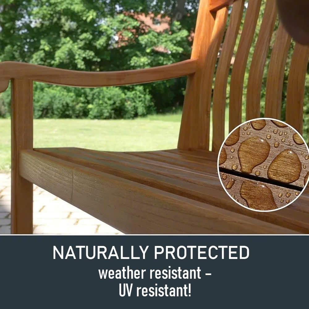 OLI-NATURA Yacht & Teak Oil 1 Litre - Premium Uv-Protecting Deep Wood Oil for Outdoor Applications, Colour: Teak image number 3