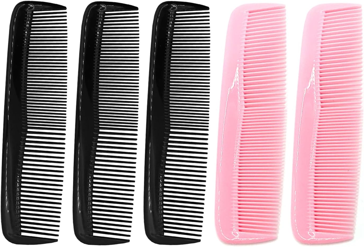 5 Pieces Plastic Comb, Dense Tooth Comb, Portable Comb, Hair Styling Tool, Hair Comb Tool image number 3