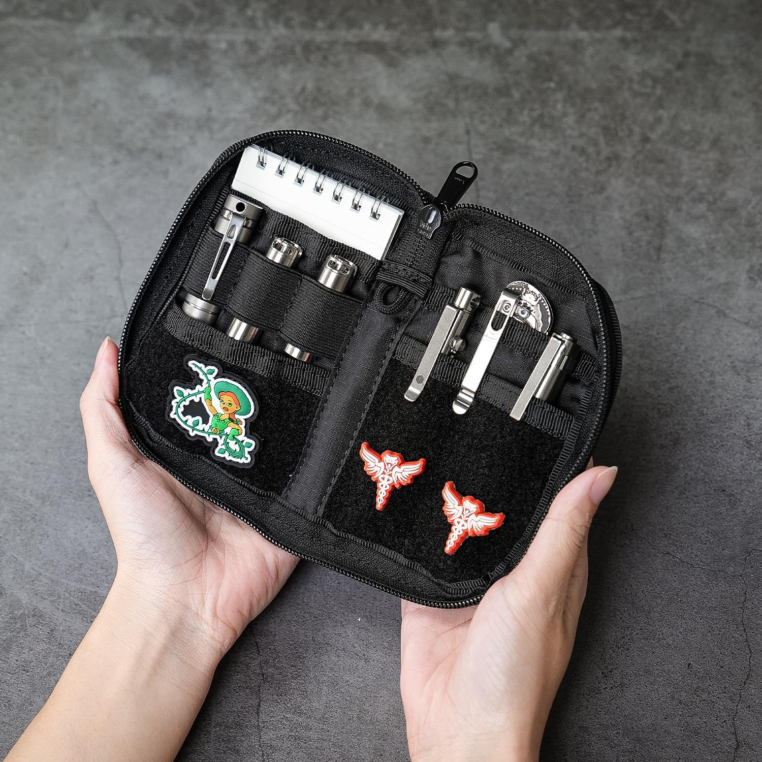 VIPERADE VE21 EDC Pouch Organizer for Men - 6-Pocket Pocket Organizer for Multitools, Knife, Flashlight image number 5