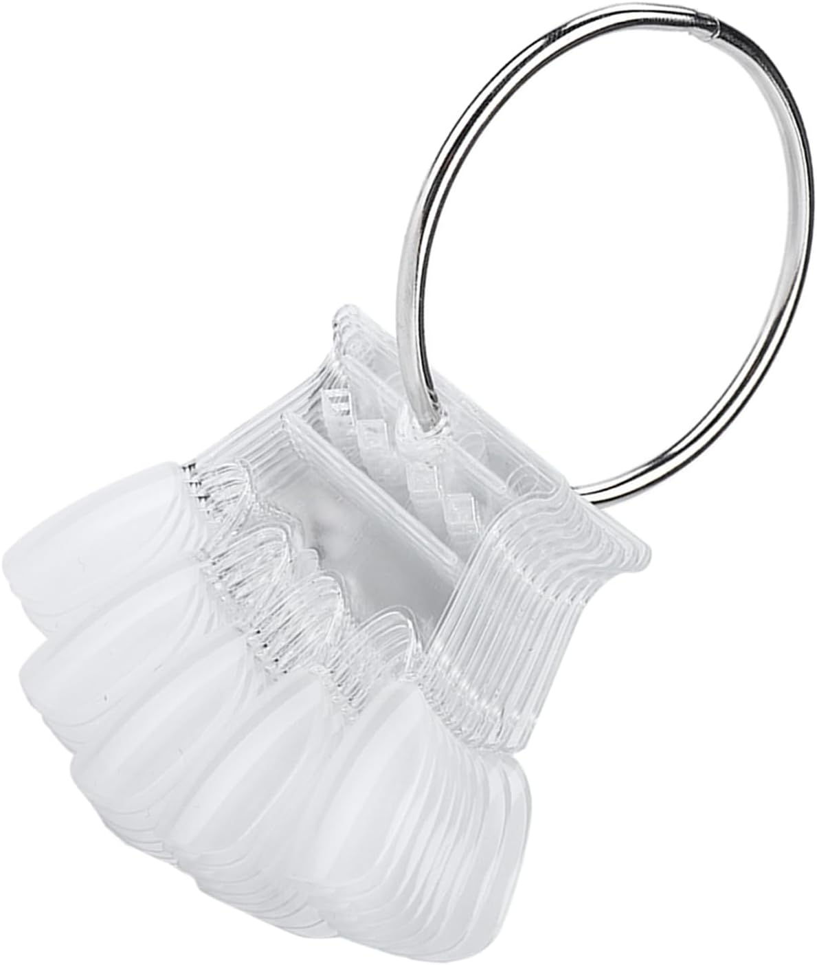 FILFEEL Nail Art Tips, 10 Pieces Nail Sticks Display Nail Polish Colour Display Card Practice Manicure Polish Gel Templates Show Tool (Transparent) image number 3