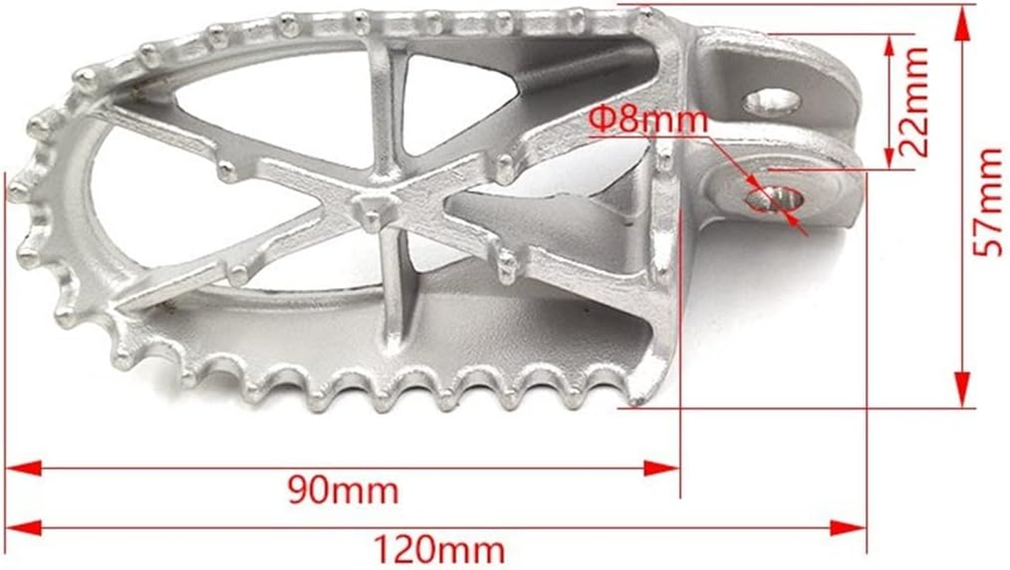 Motocross Footrest Footpegs Foot Pegs Pedals for Motorbike Motorcycle Dirt Bike Pit Bikes Universal Modified Accessories