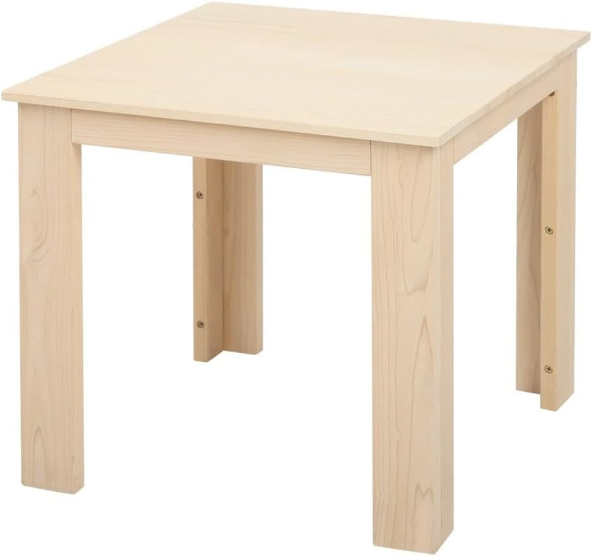 Gardeon Outdoor Coffee Table, Wooden Side Tables Patio Furniture Timber Desk Cafe Garden Pool Deck Backyard Camping Living Room Bedroom, Protable Square Natural image number 2