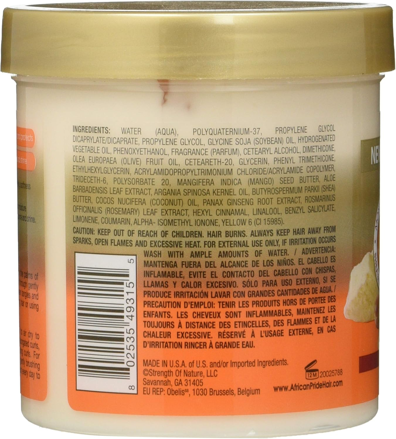 African PRIDE Shea Miracle Leave in Conditioner 15 Oz