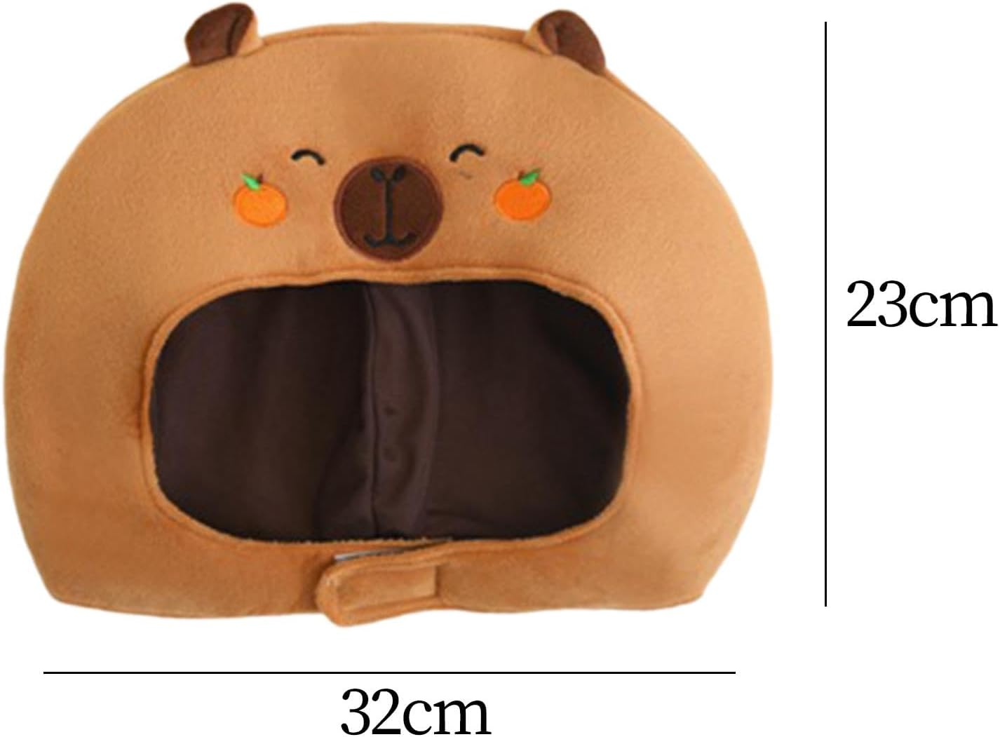 Kowaku Plush Headgear Hat Props Capybara Headdress for Stage, Performances Nightclubs image number 6