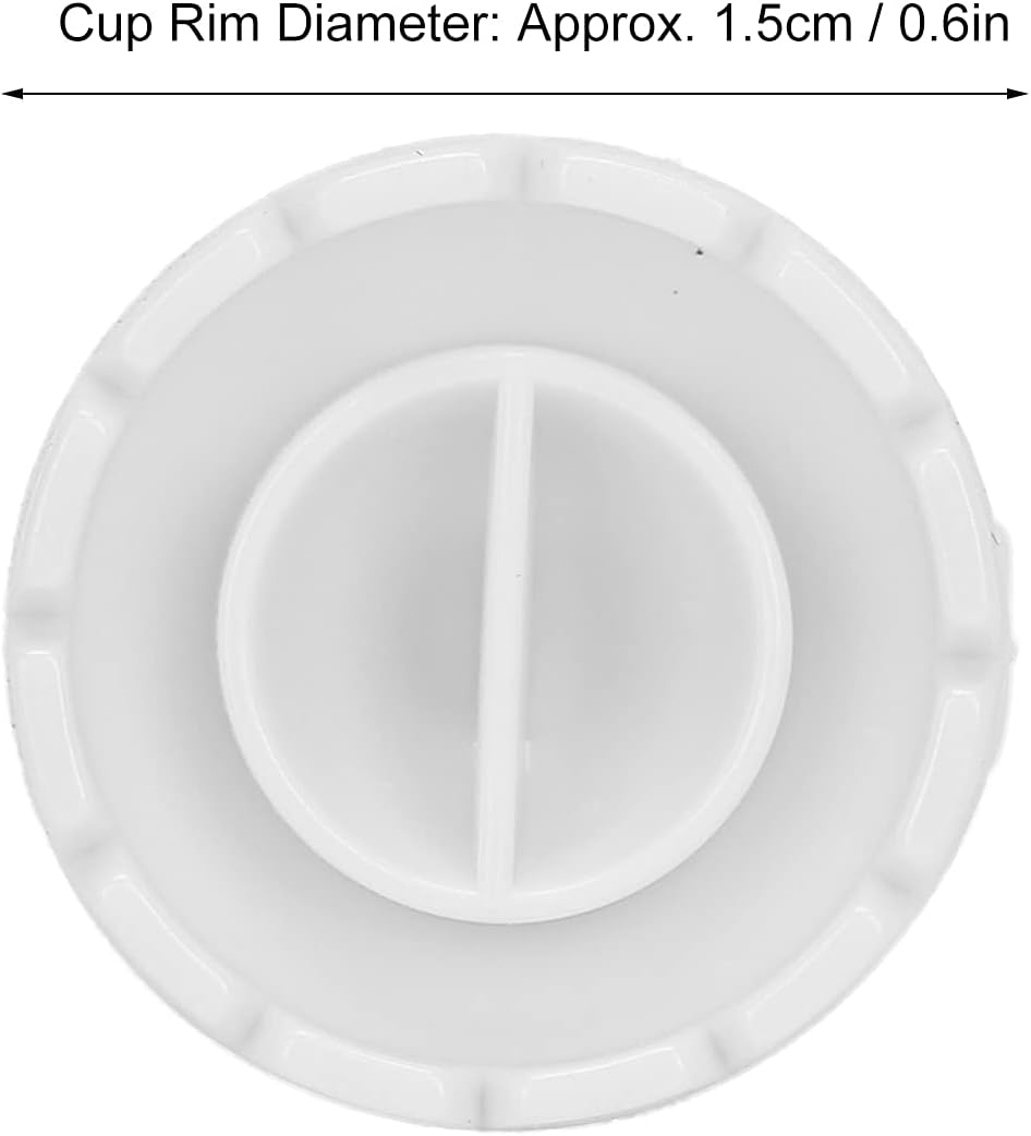 Pack of 100 Adhesive Rings for Eyelash Extensions, Disposable Eyelash Glue Ring, Cup, Glue Cup, Eyelash Extension, Glue Holder for Eyelash Extension (100 White Pack) image number 6