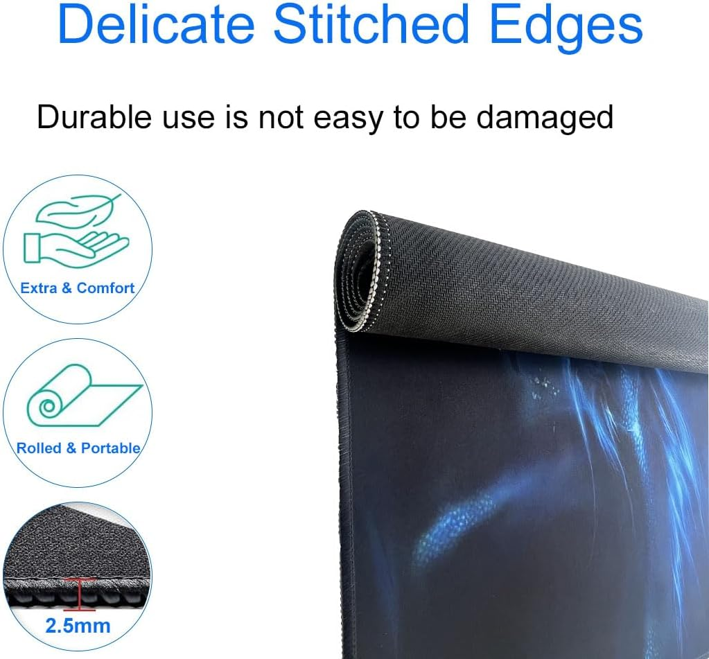 Mouse Pad, Large Desk Mat on Top of Desk Keyboard Playmat, 23.6X11.8In Extended Mouse Pad for Work, Game, Office, Home (6030 Dragonnew)