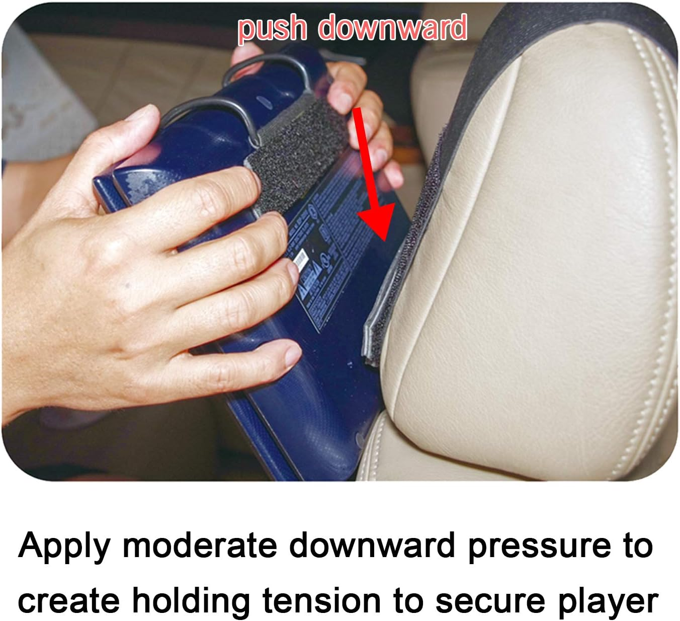 DVD Player Car Holder WANPOOL Car Headrest Mount Holder for Most 7 &ndash; 10 Inch Swivel Screen Style Portable DVD Players - 2 Pieces (DVD Player Is Not Included) image number 6